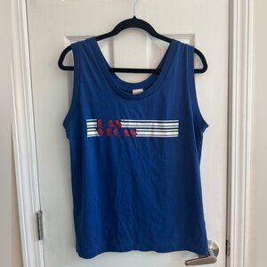Vintage Single Stitch Las Vegas Scoop Neck Retro Tank Top Size Large